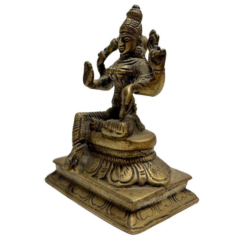 Indische Bronzestatue der hinduistischen Göttin Lakshmi