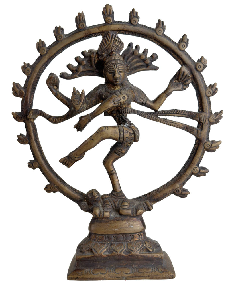 Indischer Shiva Nataraja aus Bronze und ist handbearbeitet.