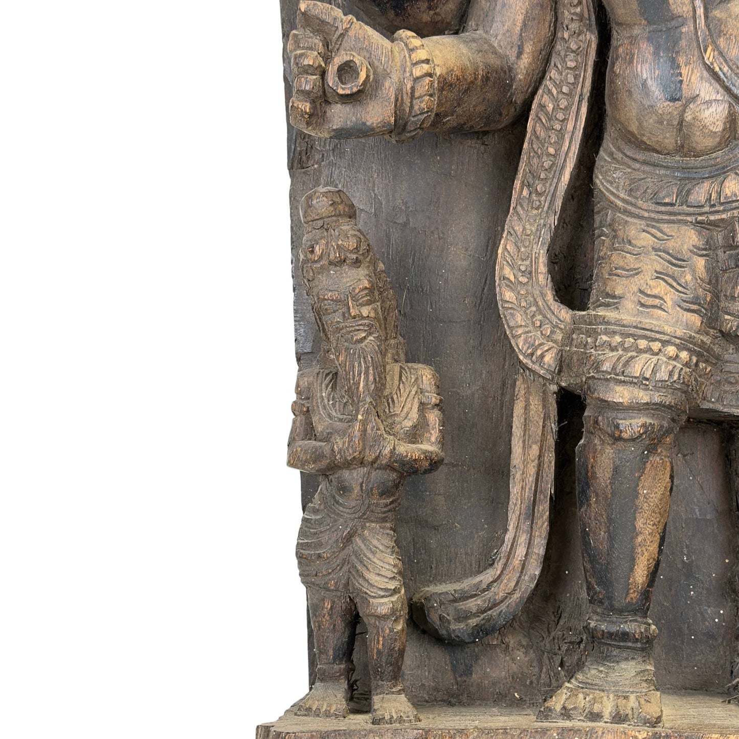 Indisches Tempelrelief mit einer mehrarmigen Darstellung des Ardhanarishvara