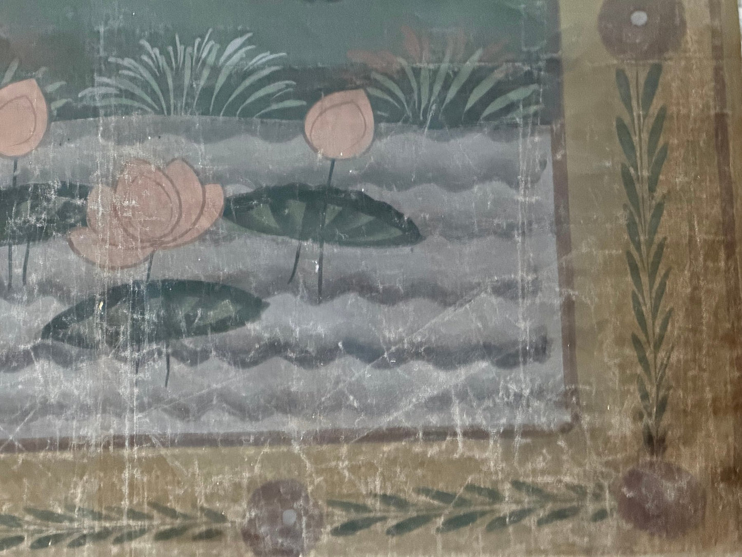 Indische Kunst, Leinwandmalerei mit natürlichen Pigmenten