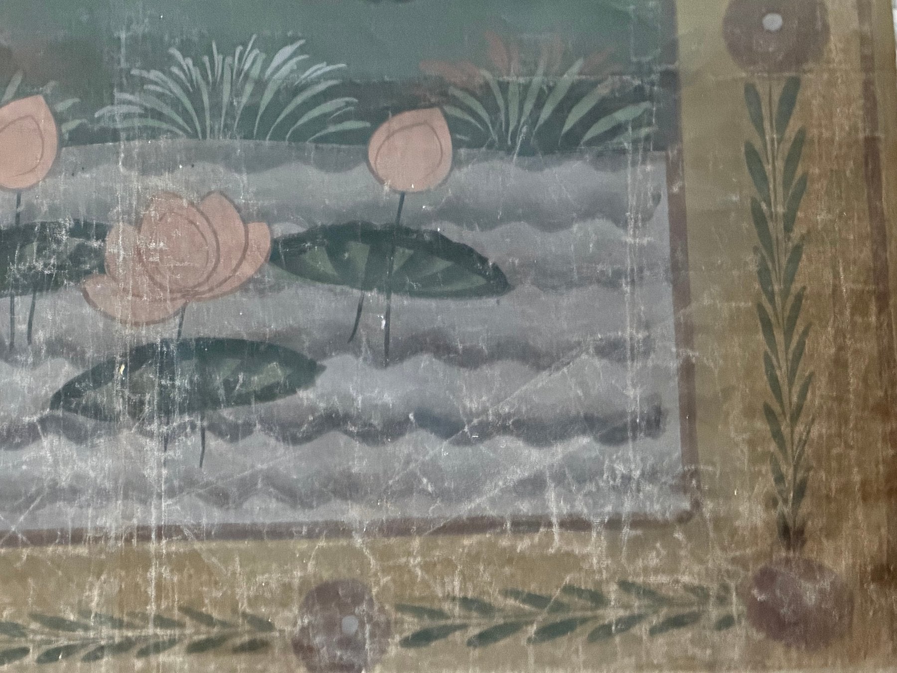 Indische Kunst, Leinwandmalerei mit natürlichen Pigmenten