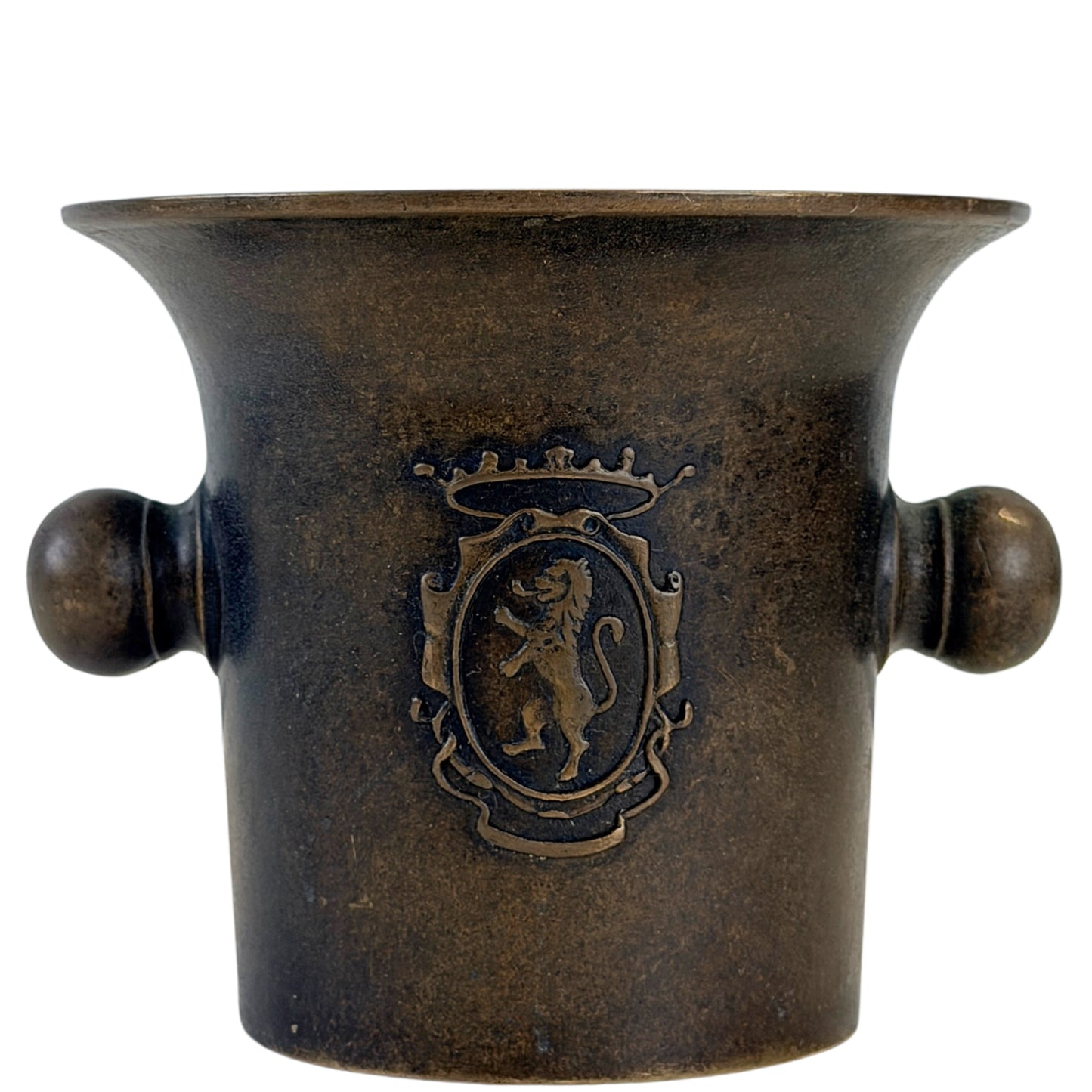 Italienischer bronzener Apotheker‑Mörser aus circa 1880‑1900