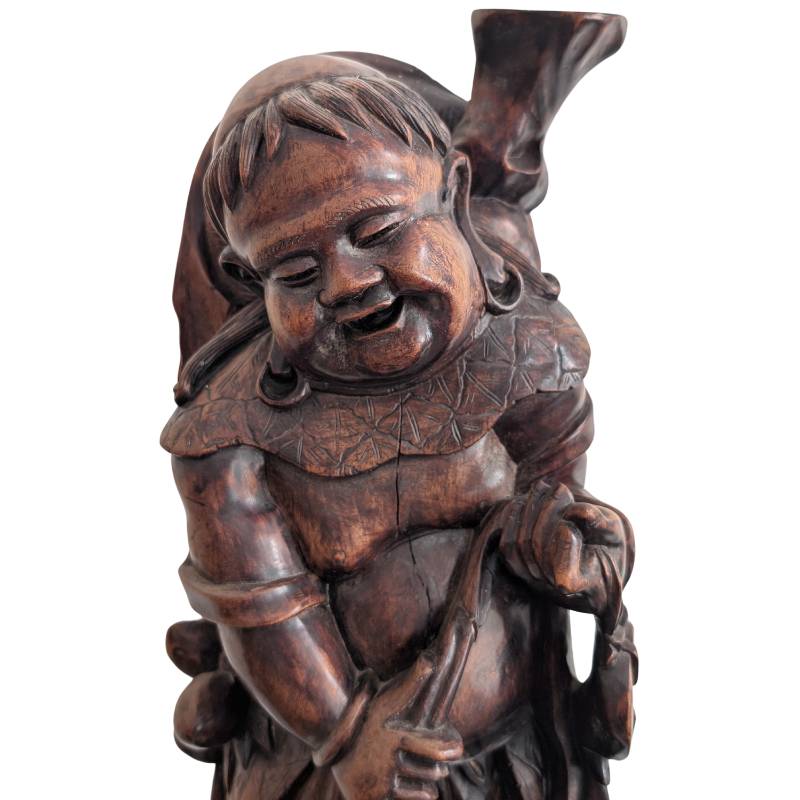 Ebisu-Statue aus Japan, Symbol für Handel und Glück