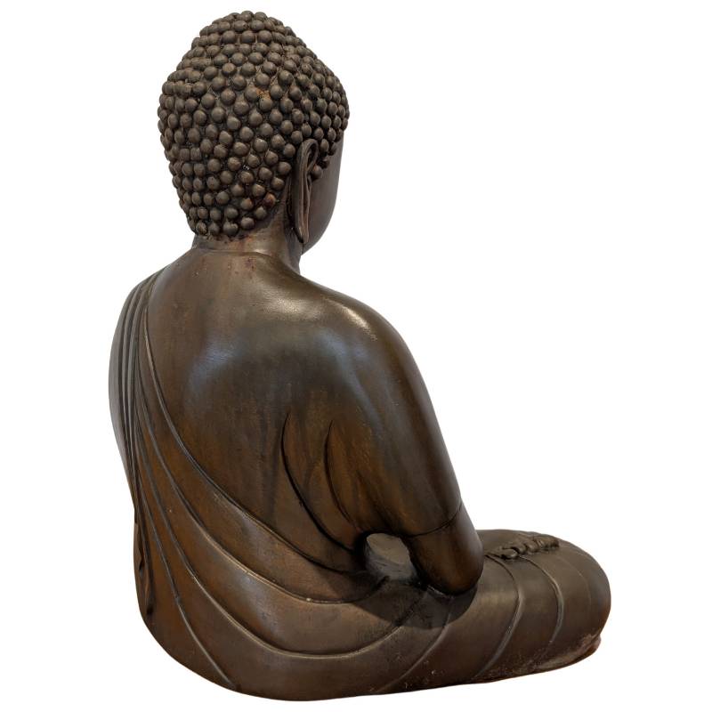 Japanische sitzende Buddha-Statue aus Bronze, handgefertigt