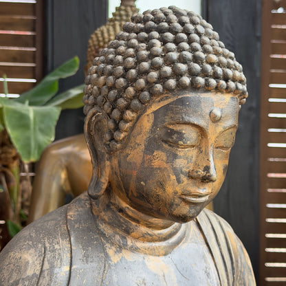 Original japanische bronzene Buddha-Statue ca. 1900