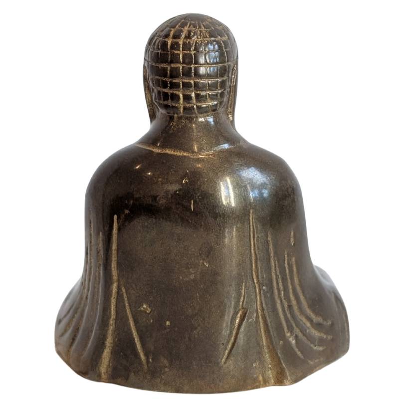 Japanischer Buddha aus Bronze in Meditationshaltung, Japan