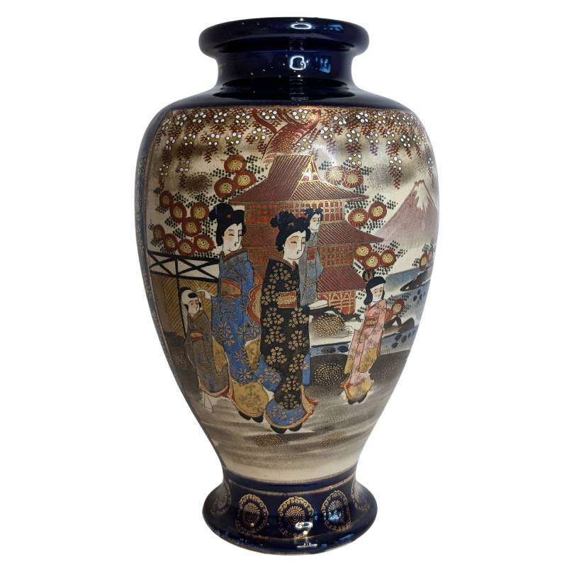 Japan Meiji-Stil Satsuma Vasen Geisha 1stbuddha
