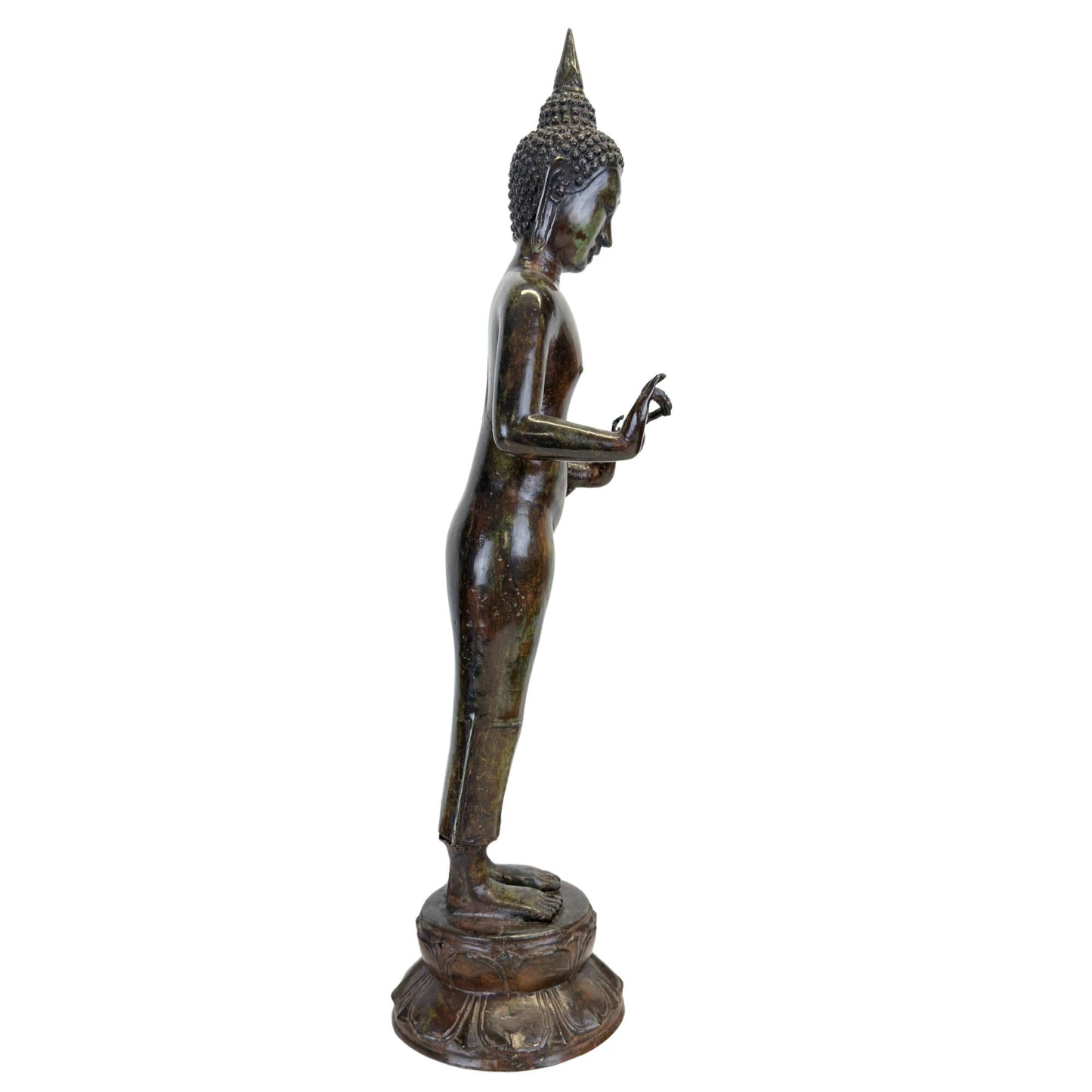 Detailaufnahme der ikonografischen Handpose Double Vitarka Mudra.