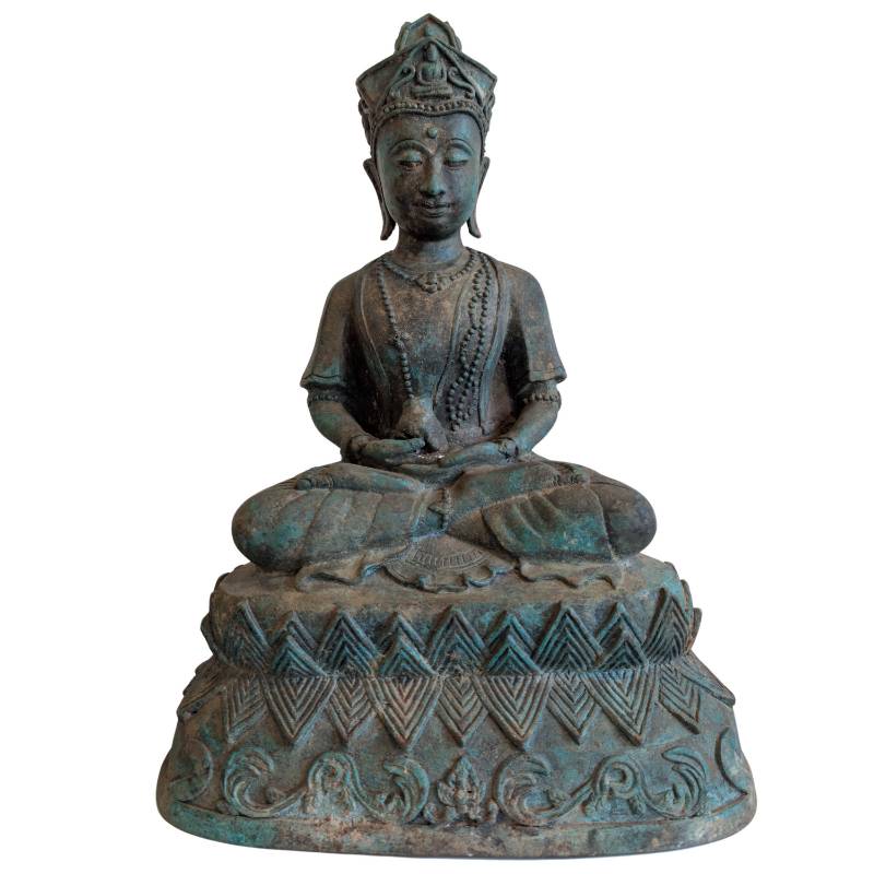 Khmer Lokeshvara (Avalokiteshvara) mit Kundika – Bronze-Bodhisattva, Los 150