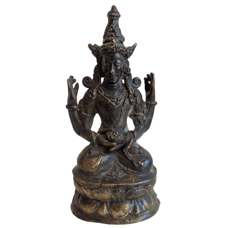 Khmer Avalokiteshvara Reisestatue – Bodhisattva für die Reise (Los 147)
