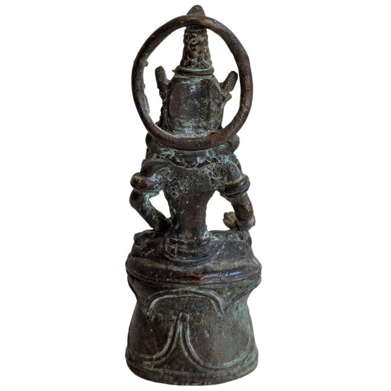 Stehende Khmer-Bronzestatue von Lokeshvara