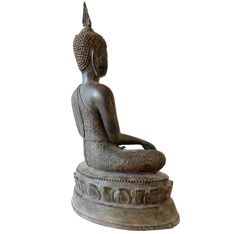 Klassische thailändische Buddha-Statue aus Bronze