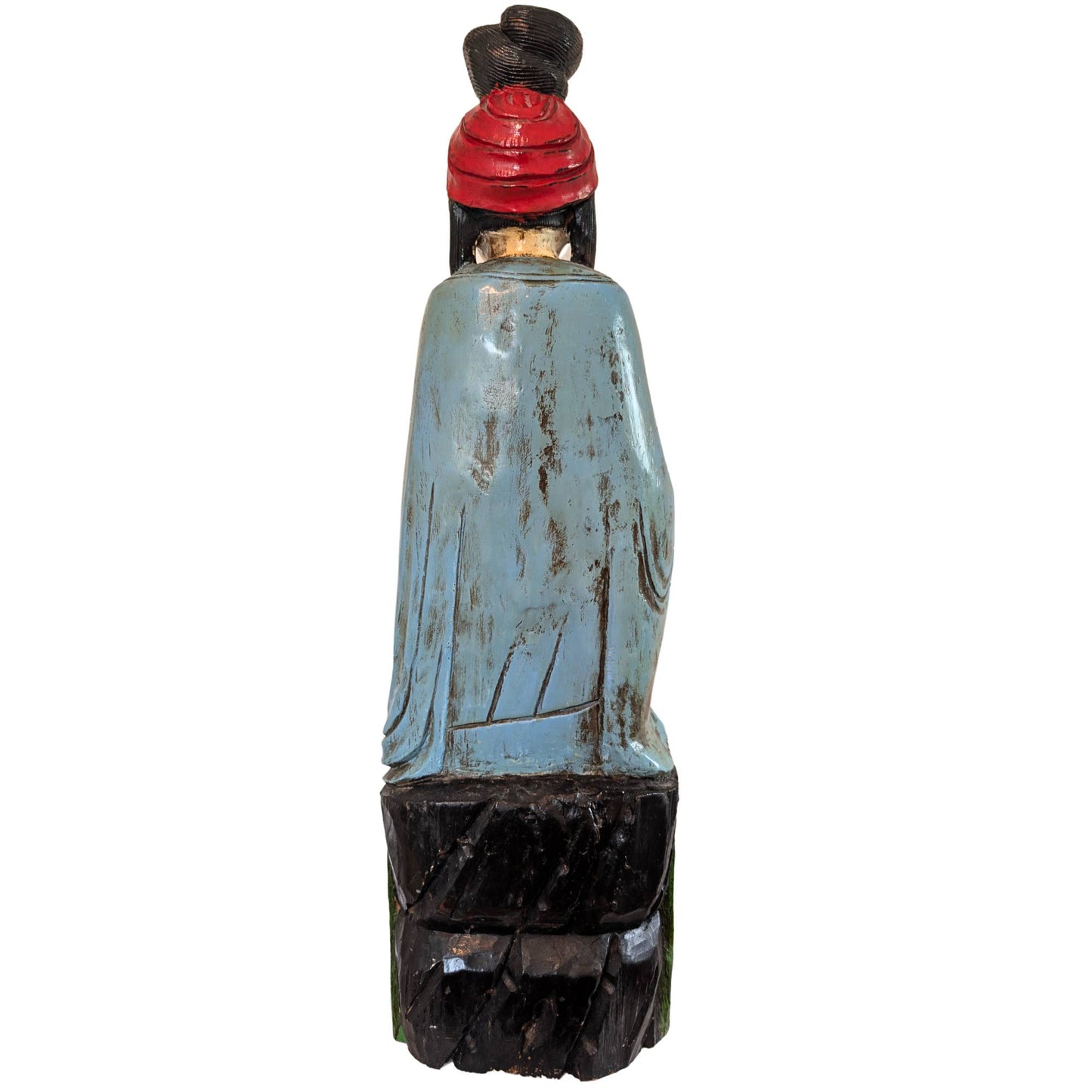 Kwanyin-Skulptur aus China mit dekorativem Lotussockel