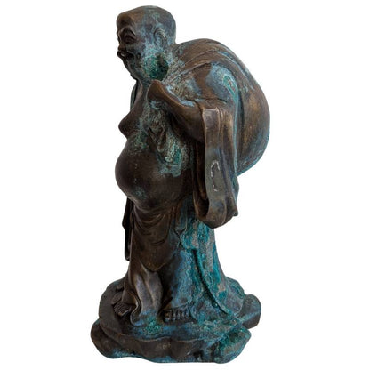 Budai lachender Buddha aus Bronze aus China