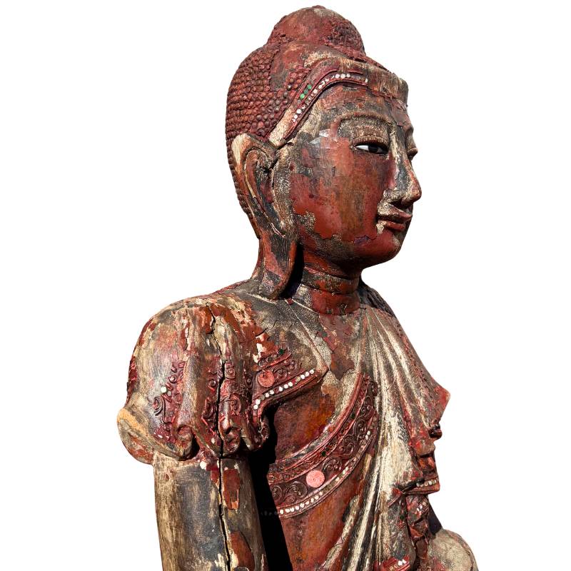 Buddha-Statue aus Holz im Mandalay-Stil aus Burma


Holzige Buddha-Statue im Mandalay-Stil aus Burma