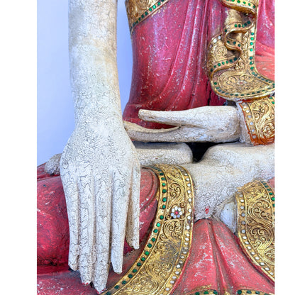 Holz Mandalay Buddha aus Myanmar