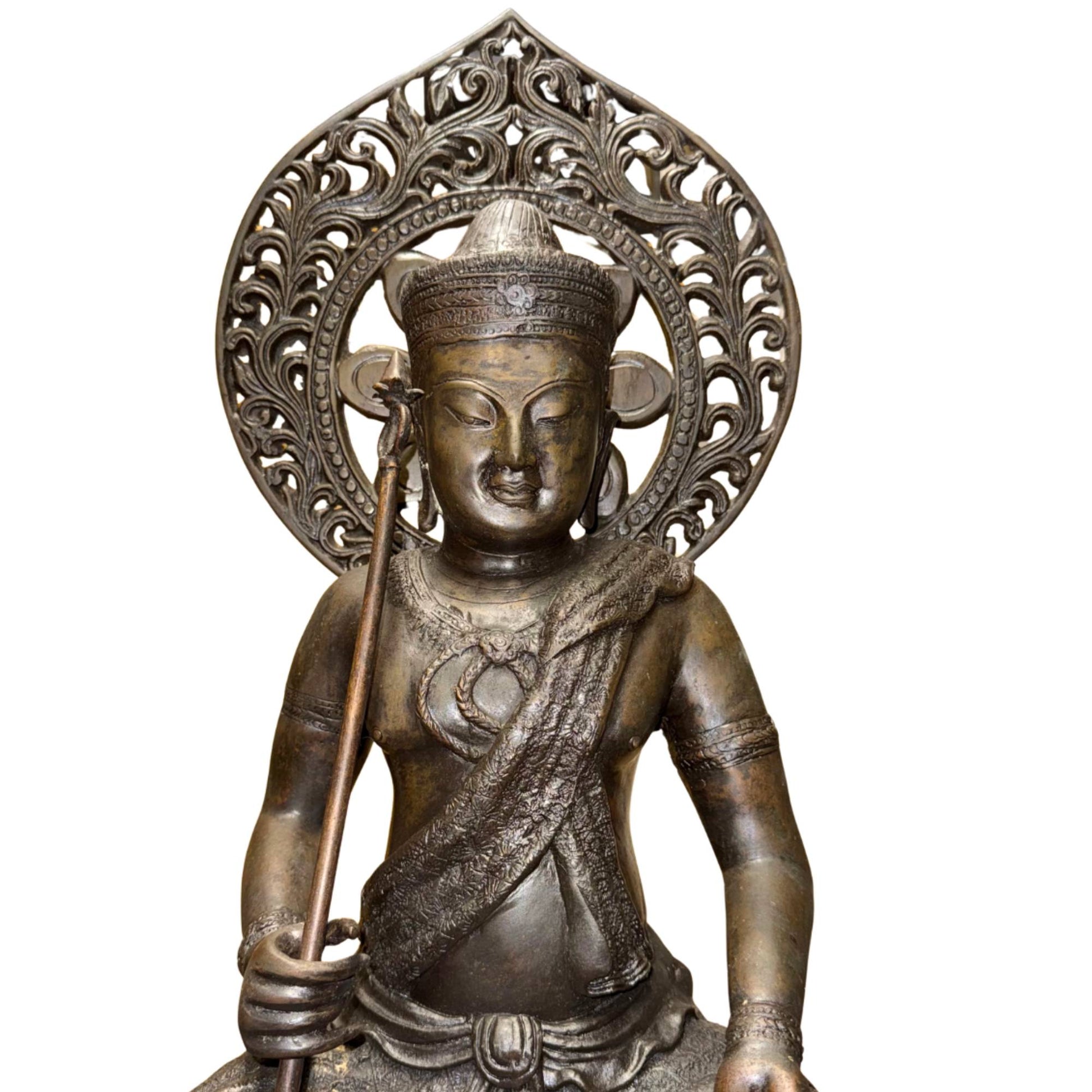 Bronzener Manjushri als kraftvolles Symbol für Weisheit, Einsicht und innere Führung