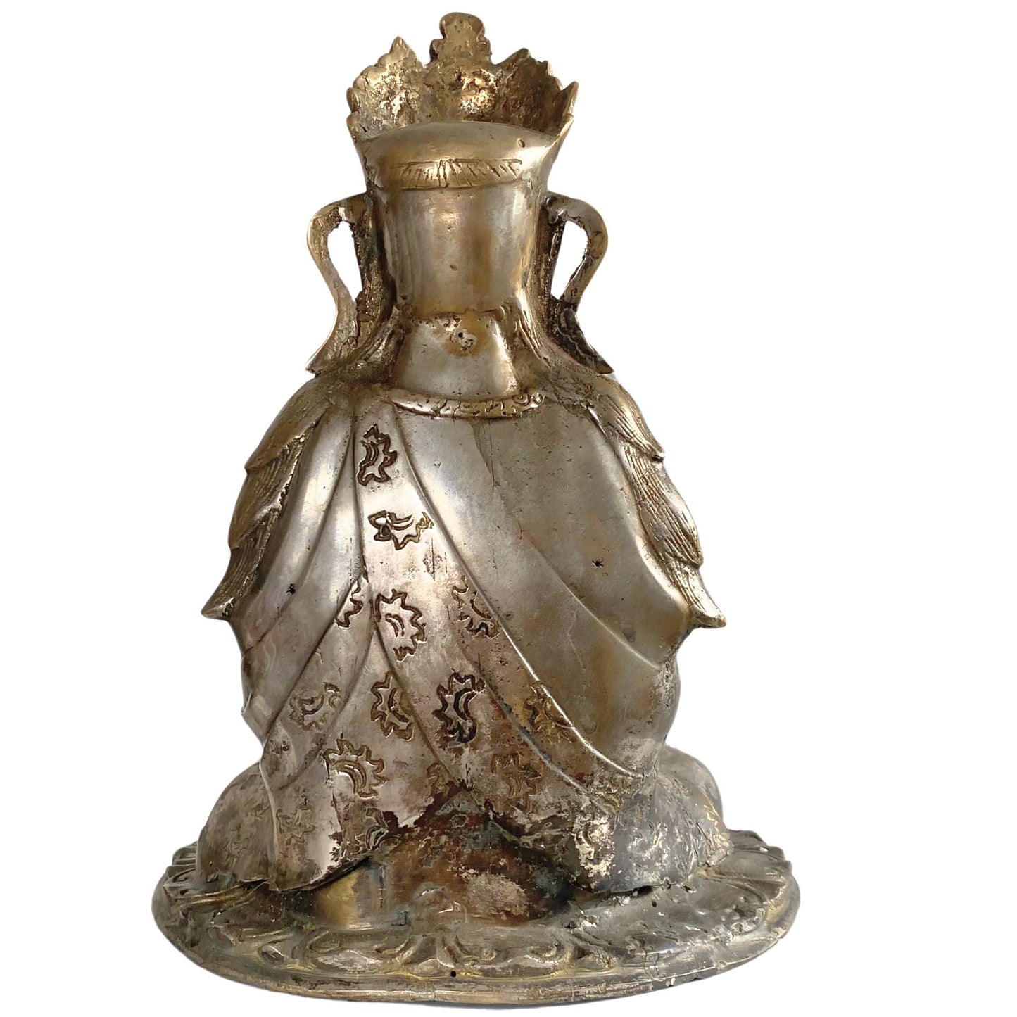 Bodhisattva-Skulptur in Gebetshaltung mit einem Gewicht von 3 kg.
