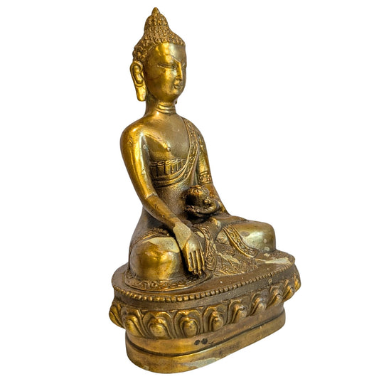 Bronzestatue des Medizinbuddhas zur spirituellen Heilung
