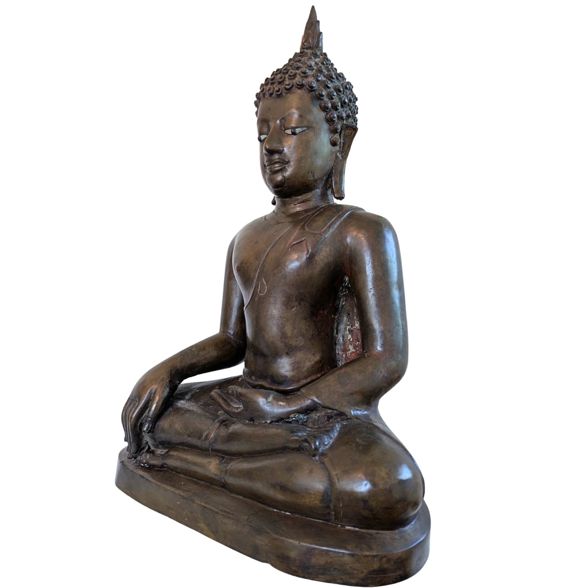 Ein prachtvolles, 46 cm hohes Meisterwerk: eine Buddha-Statue aus der Lan-Xang-Zeit.