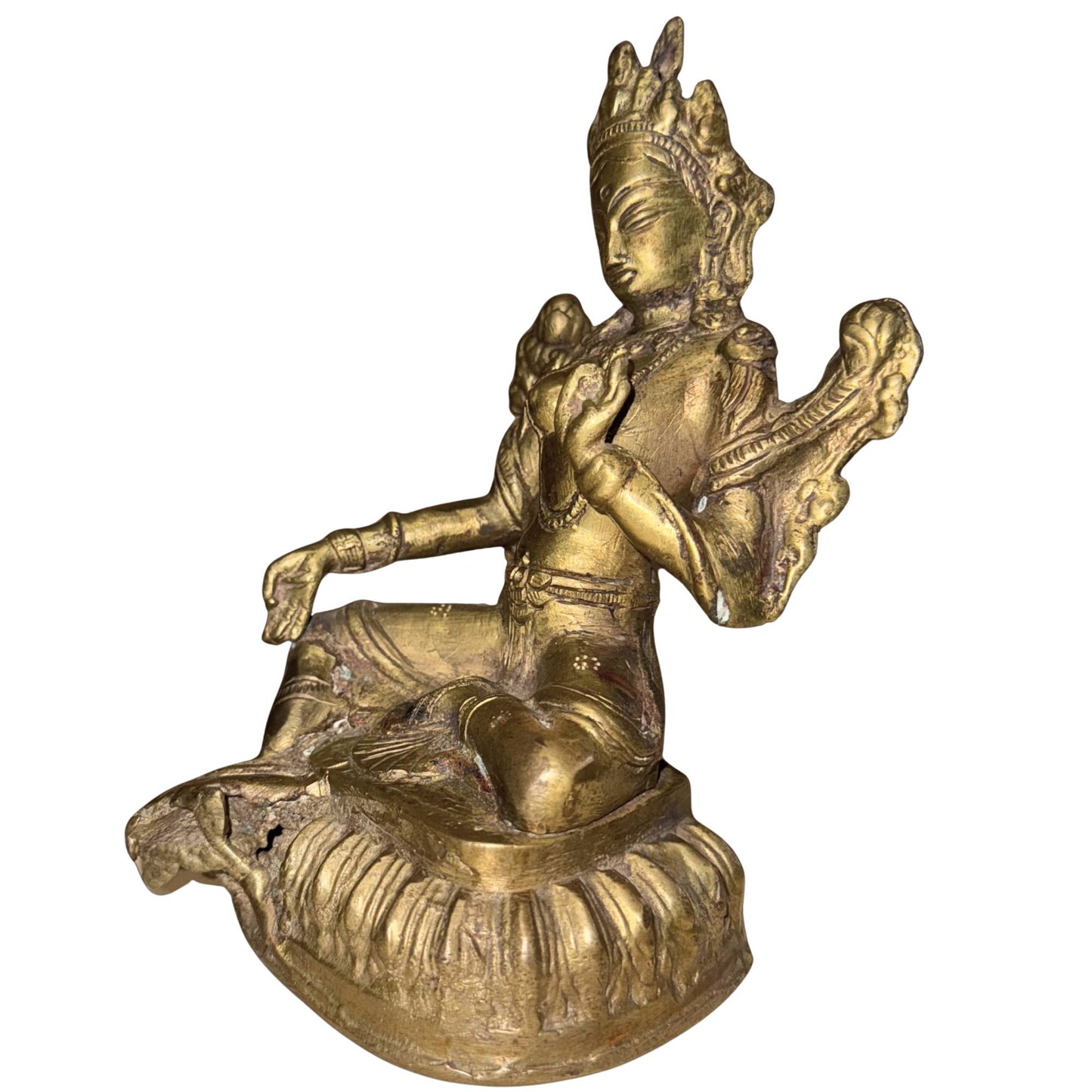 Metallanalyse Tibetische Bronze Tara Vintage