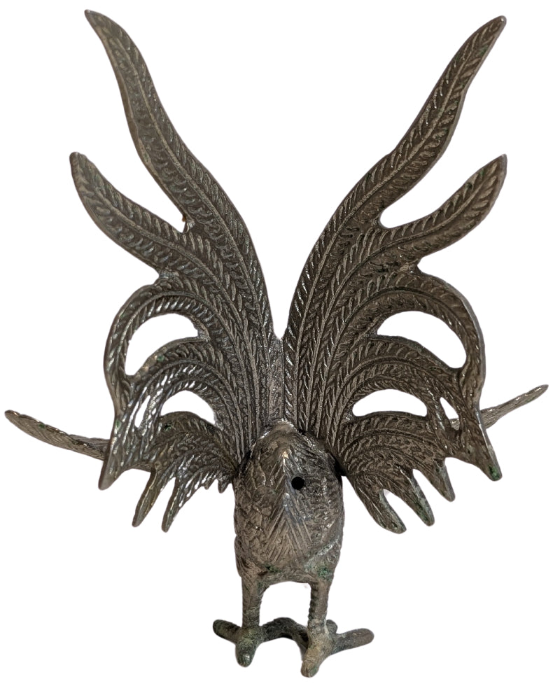 Metallene Hahnenskulptur, Thailand, 20. Jahrhundert