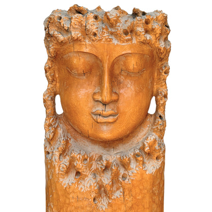 Monumentale Kwan Yin Skulptur von 159 cm für luxuriöses Interieur