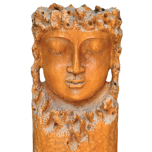 Monumentale Kwan Yin Skulptur von 159 cm für luxuriöses Interieur