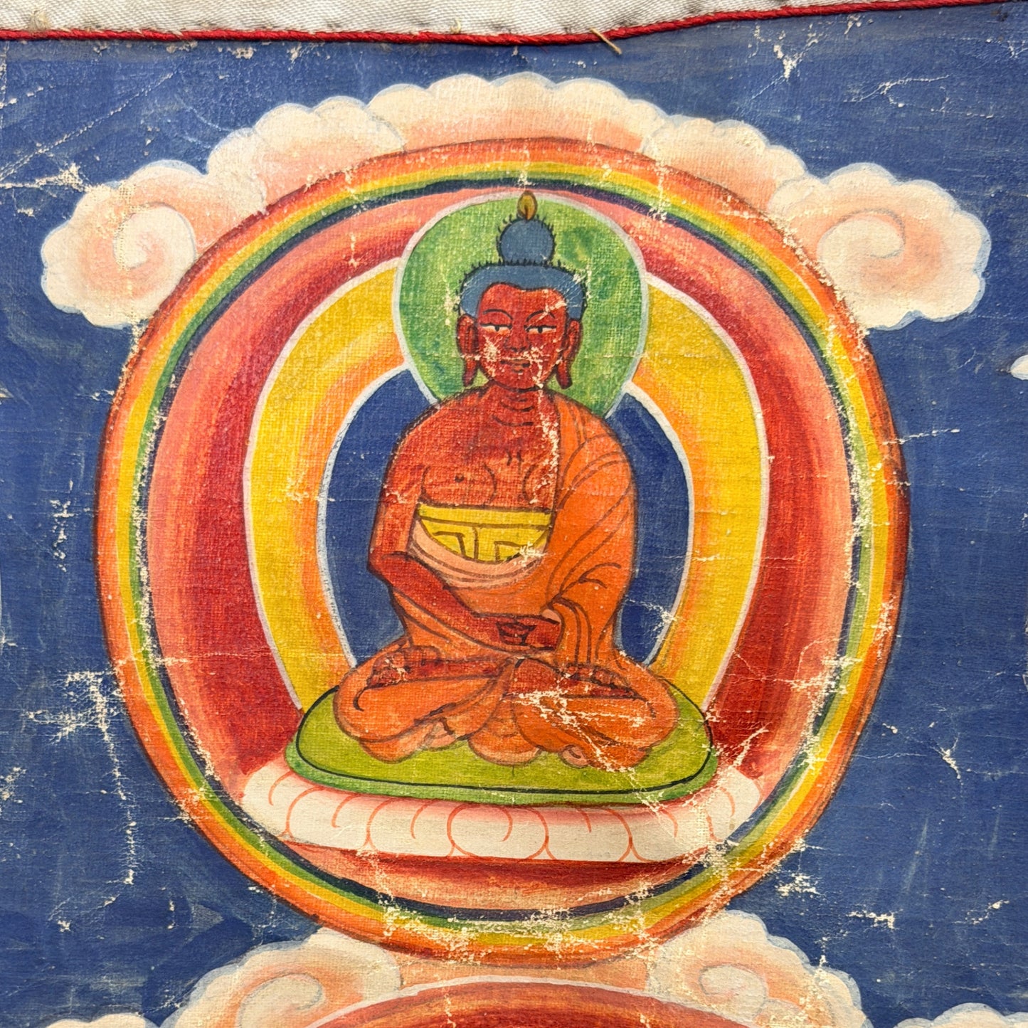 Monumentaler nepalesischer Thangka von Rakta Tara, 120 cm