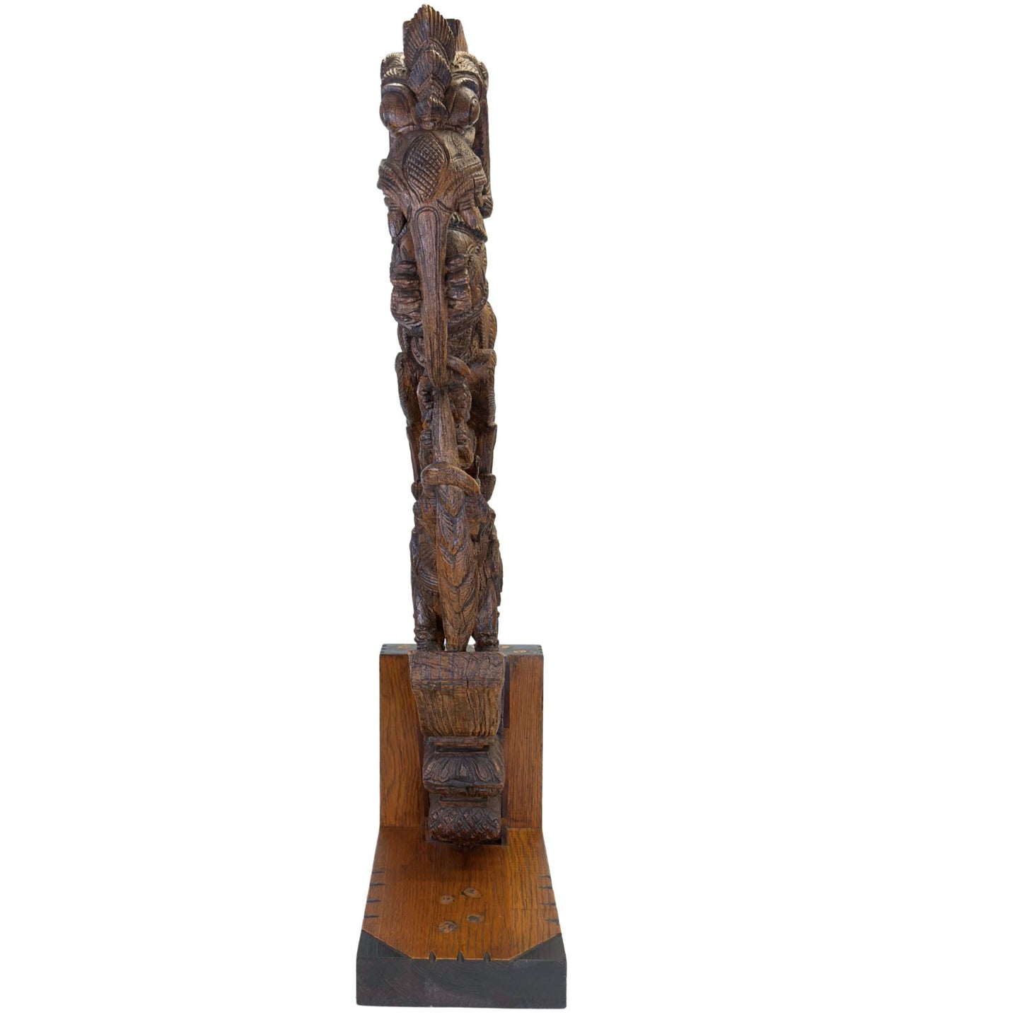 Monumentale Yali-Tempelkonsole aus Südindien, 19. Jahrhundert