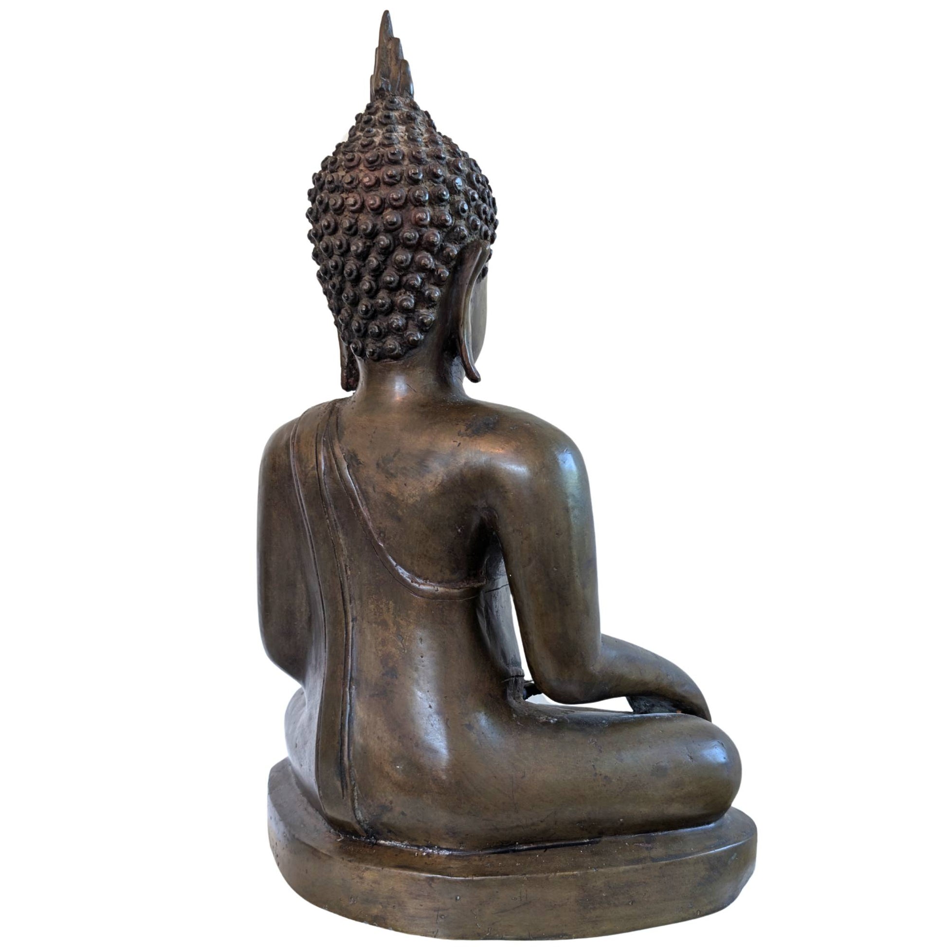 Museumsreife Lan-Xang-Buddha-Statue mit mikroskopisch nachgewiesenen Elfenbeinaugen