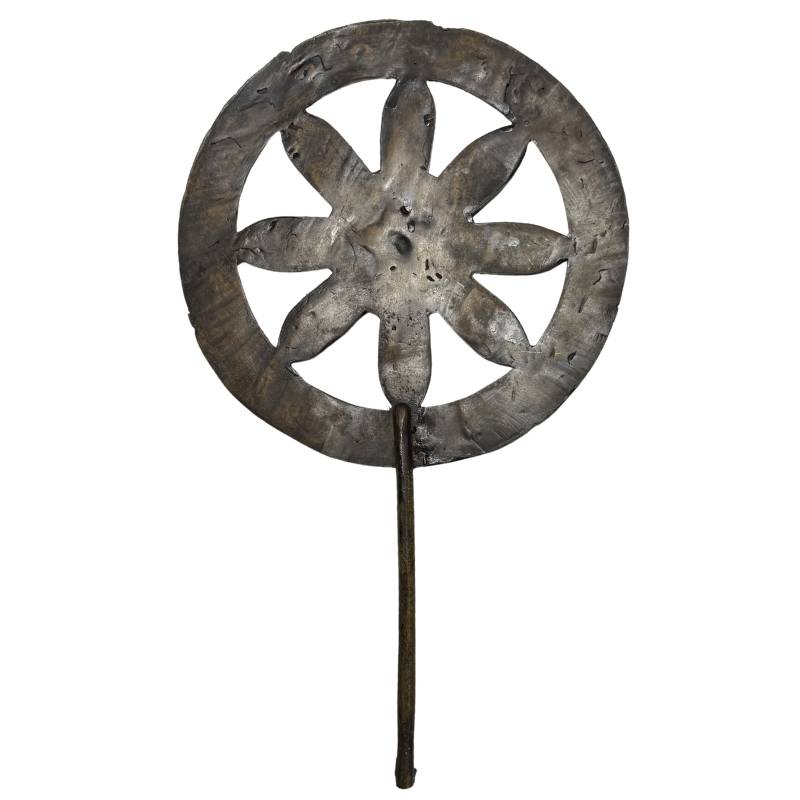 Myanmar Buddha Dharma Chakra Mudra Bronzestatue spirituelle Aura Interieur Objekt