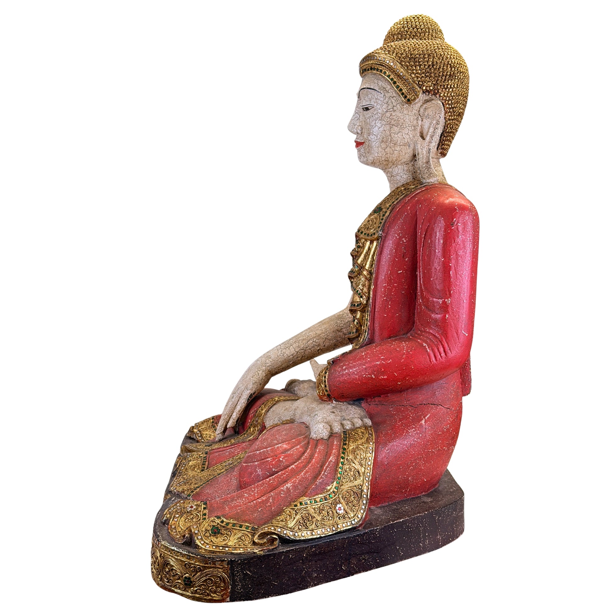 Myanmar Boeddha in Mandalay-stijl uit circa 1970