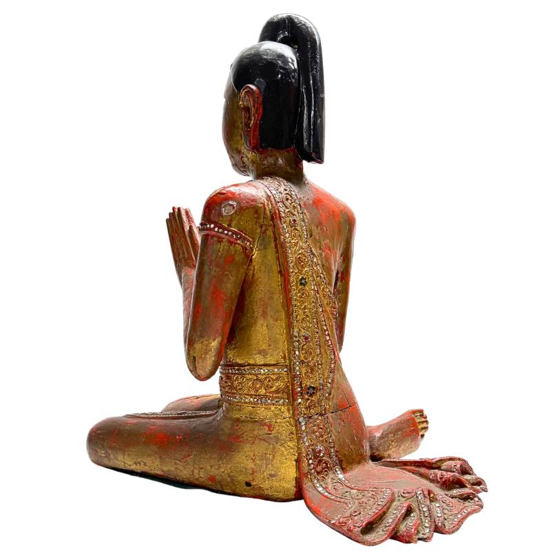 Holzstatue aus Myanmar mit Lack und Goldverzierungen


Myanmarische Holzstatue mit Lack und Goldverzierungen
