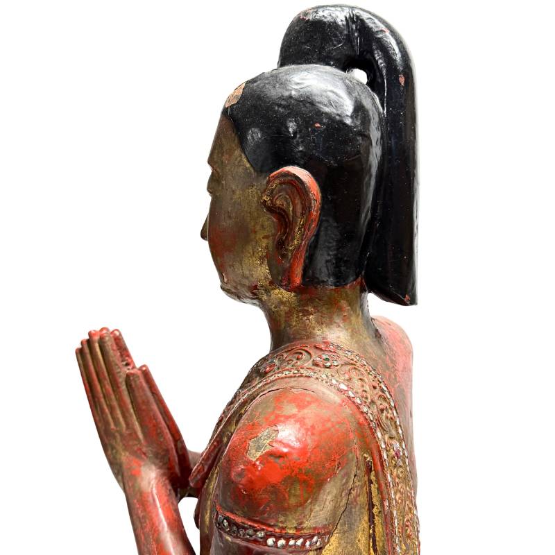 Myanmarische Tempelstatue aus Holz mit vergoldeter Oberfläche


Myanmarische Tempelstatue aus Holz mit vergoldeter Oberfläche