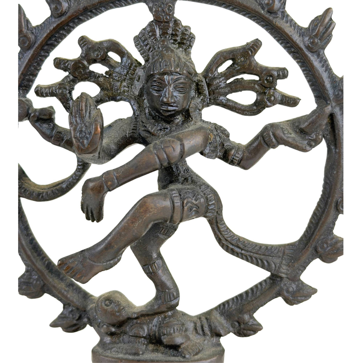 Nataraja-Altarschmuck mit Lotusfuß und gestuften quadratischen Sockel