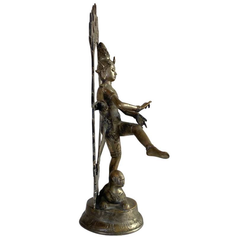 Nataraja-Statue aus massiver Bronze (1,8 kg) aus dem westlichen Himalaya.