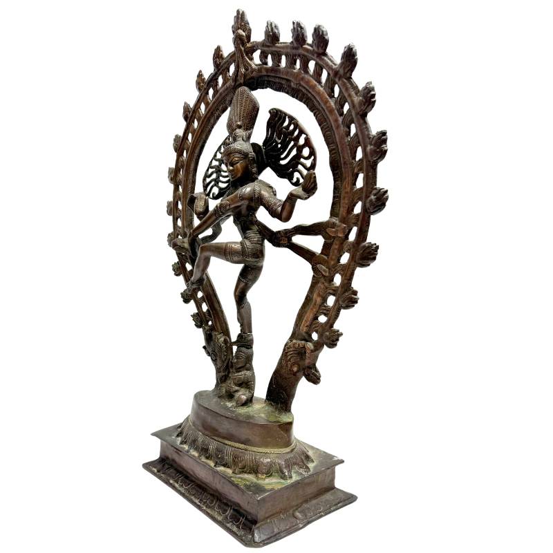 Nataraja-Bronzestatue Shiva Indien kosmischer Tanz traditionelles Kunstobjekt