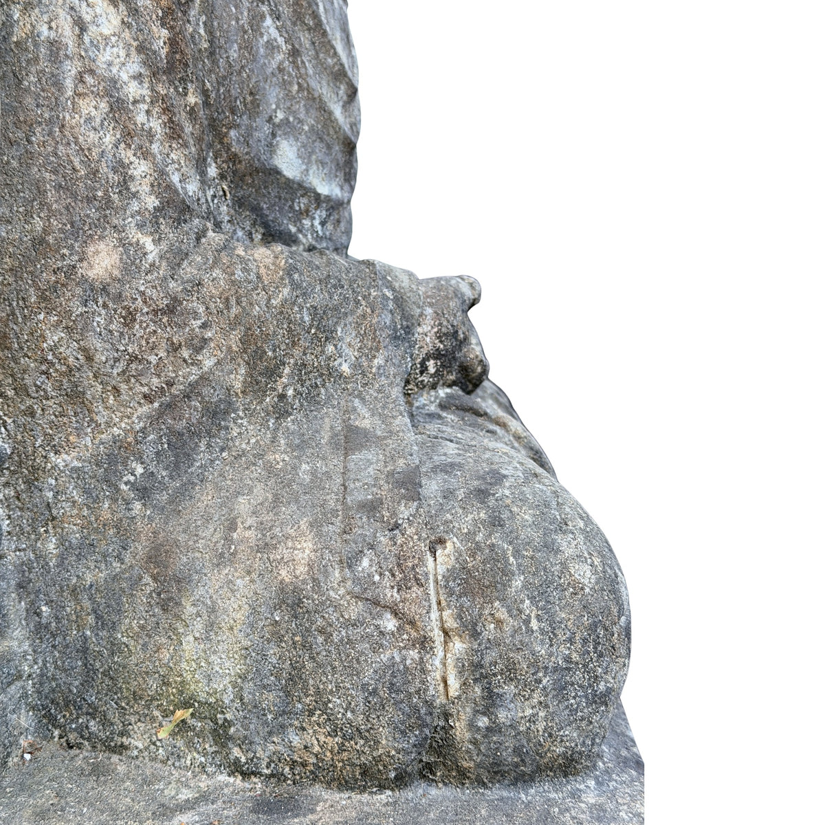 Detail van het verweerde kalksteenoppervlak