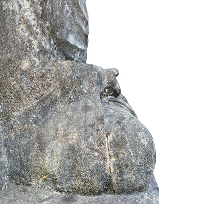 Detail van het verweerde kalksteenoppervlak