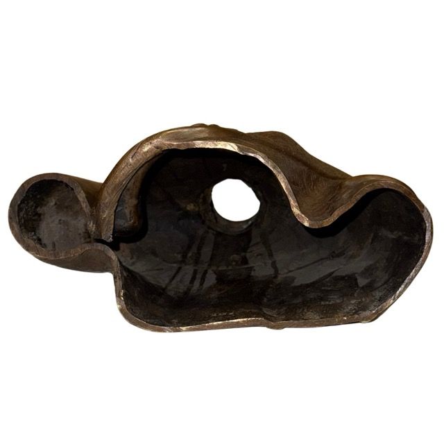Nepalesische Buddha-Büste aus handgefertigter Bronze