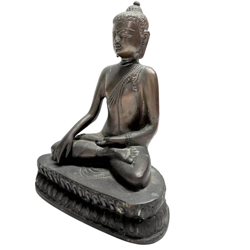 Nepalesische Buddha-Statue aus Bronze mit Lotussockel


Bronzestatue aus Nepal mit Lotussockel