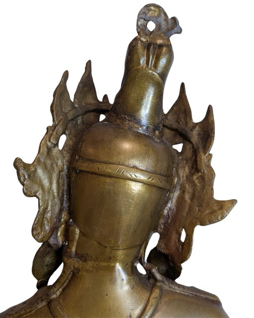 Nepalesische Tara aus Bronze, geeignet als eigenständiges Kunstobjekt oder als Blickfang.