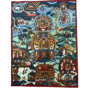 Alte nepalesische Erzählung Buddha-Thangka Los 345