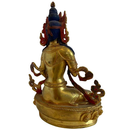 Newar Weiße Tara‑Statue aus vergoldeter Bronze aus Nepal