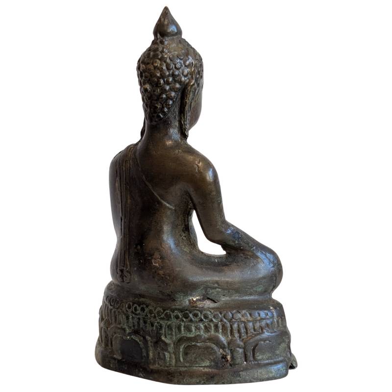 Alte buddhistische Gebrauchsgegenstandsstatue aus Bronze