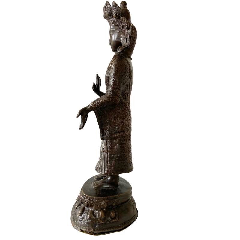 alte bronzene Dipankara-Buddha-Statue