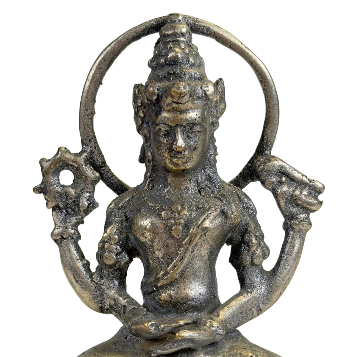 Old Indonesian Vishnu statue as a symbol of protection, balance, harmony, and spiritual direction
