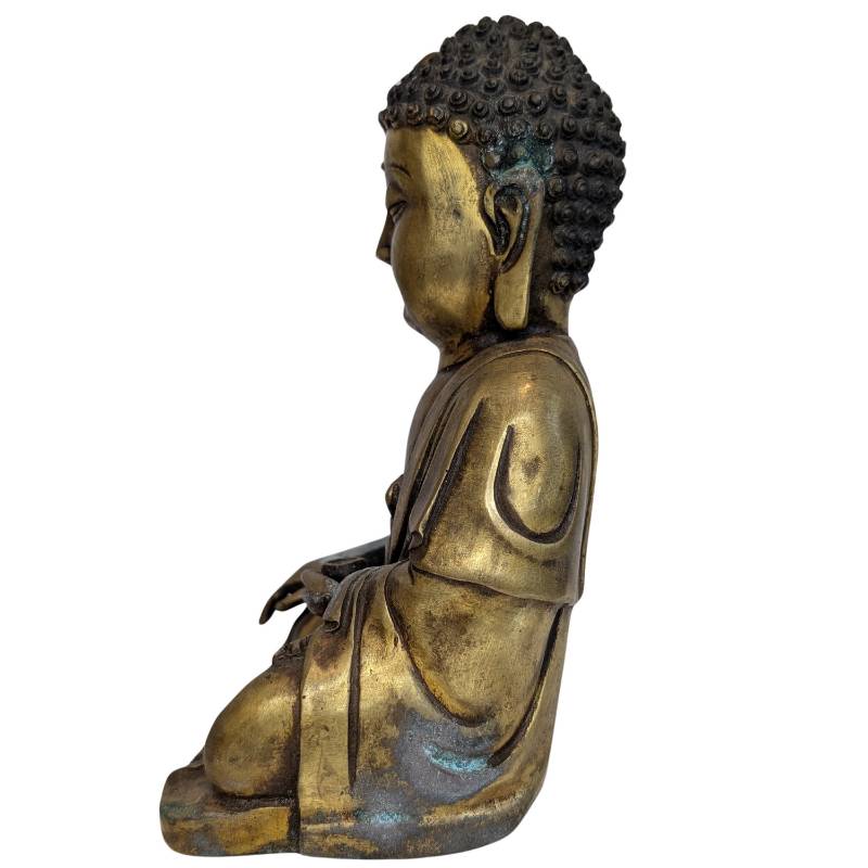 Alte chinesische Bronzeskulptur des Shakyamuni Buddha