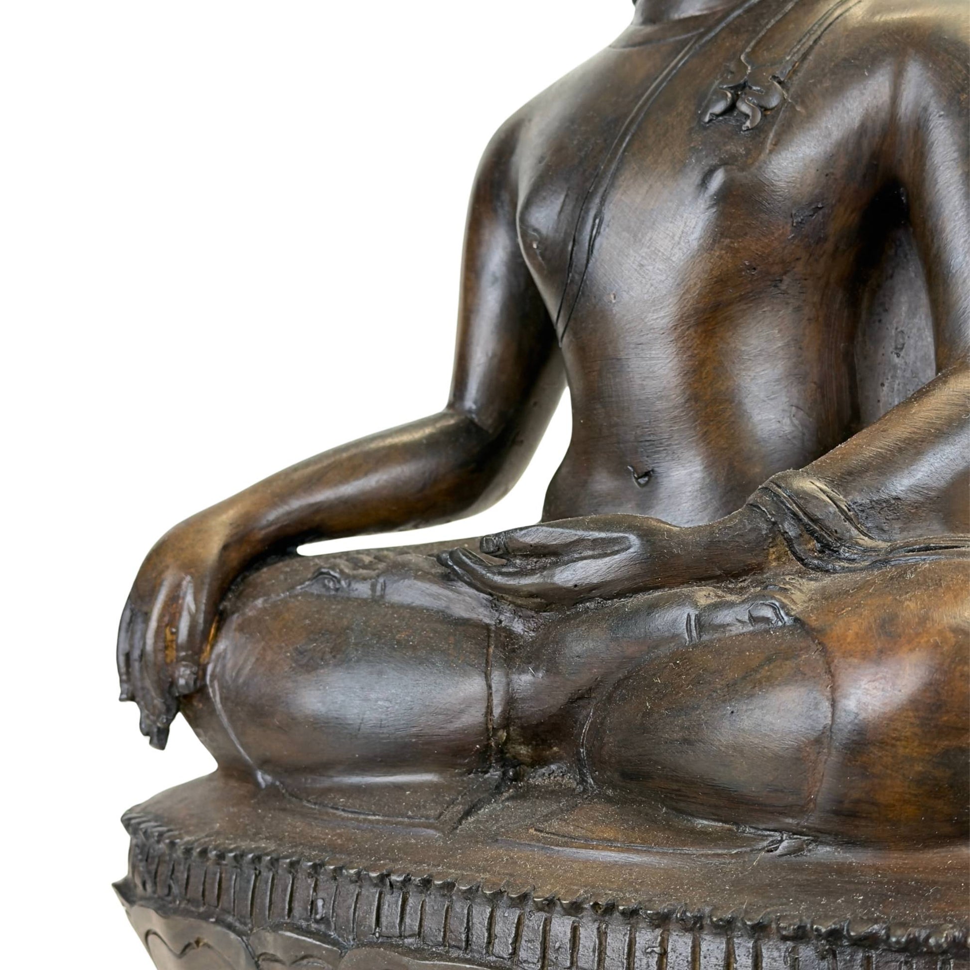 Patina-Abnutzungsspuren-Antik-Bronze-Unterseite